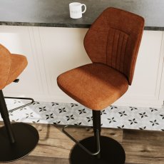 budapest par stool - terracotta 4