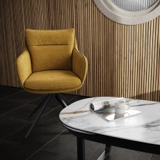 belfast dining chair - ochre 4