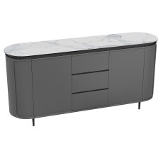 Ohio Sideboard Anthracite - Matt Marble 1