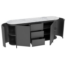 Ohio Sideboard Anthracite - Matt Marble 2