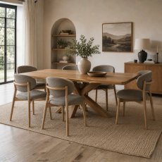 Arden Dining Table & 6 Louis Chairs 1