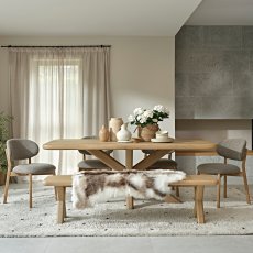 Arden Table, 4 Louis Chairs & Bench 1