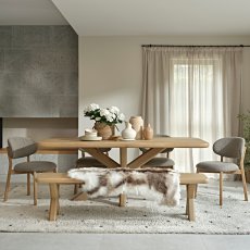 Arden Table, 4 Louis Chairs & Bench 2