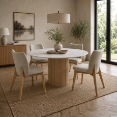 Rhys Round Table & 4 Susan Chairs 2