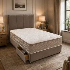 Serenite 2 Draw Divan with Headboard 2