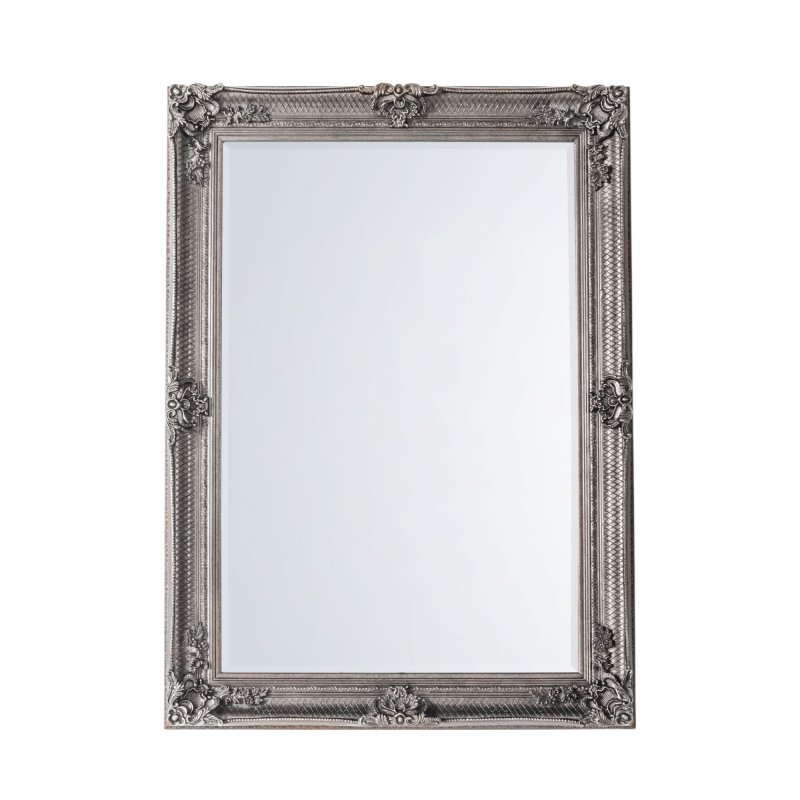 Abbey Small Rectangle Mirror - Silver 1