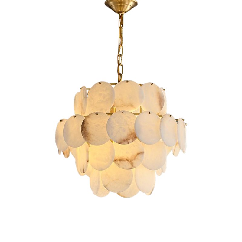 Caroline Small Alabaster Chandelier 1