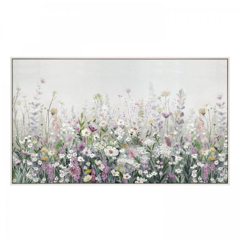 Floral Cascade Framed Canvas 1