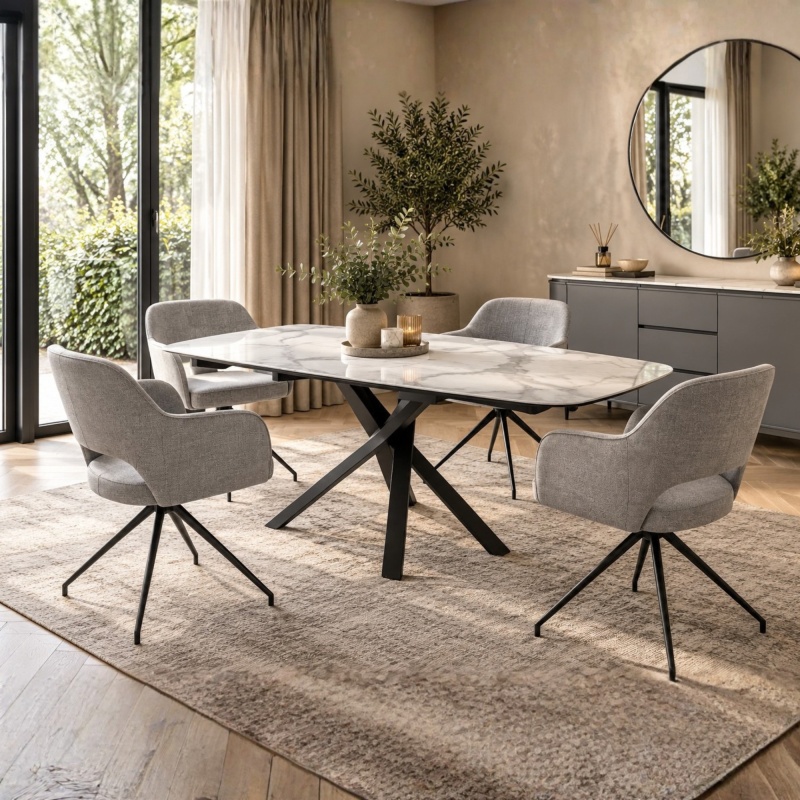 Kheops Dining Table & 4 Chairs 1