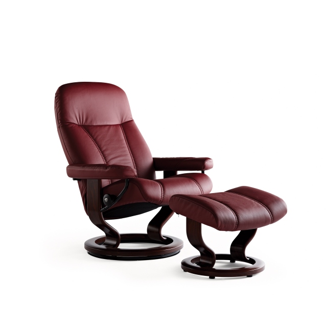 Stressless Consul Small Chair and Stool Classic Base 1