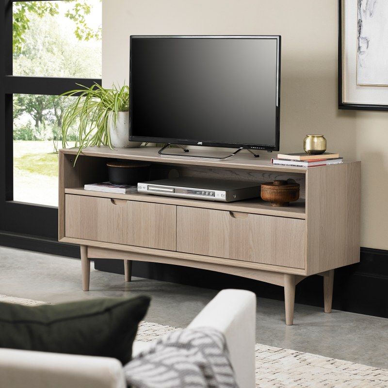 Cookes Collection Fino Scandi Oak Entertainment Unit Cookes Furniture