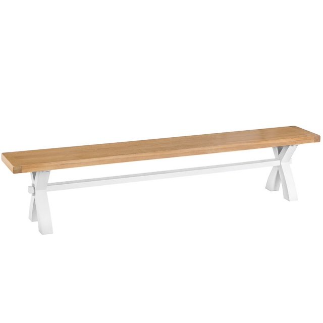 Cookes Collection Thames White Large Bench 1