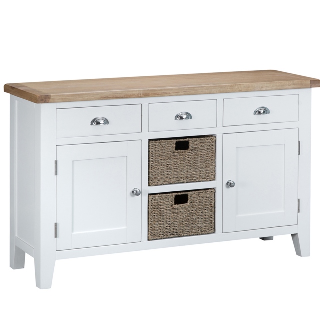 Cookes Collection Thames White Large Sideboard 1