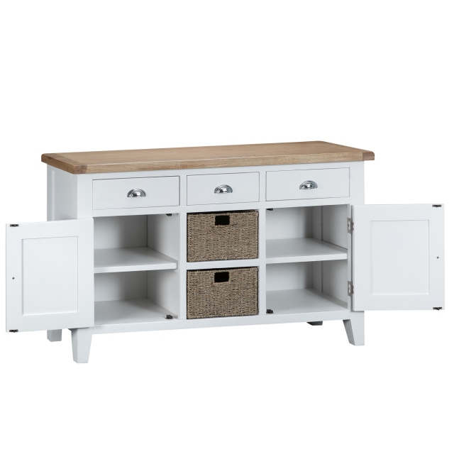 THAMES DINING WHITE Cookes Collection Thames White Large Sideboard ...