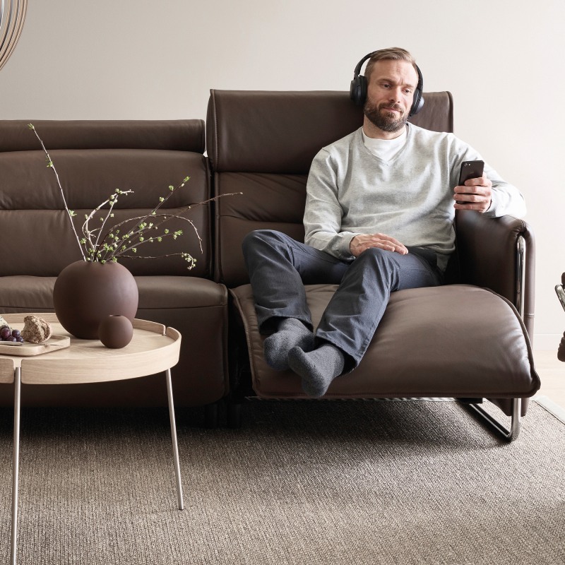 Stressless Emily 2 Seater Power Recliner Sofa | Cookes Furniture
