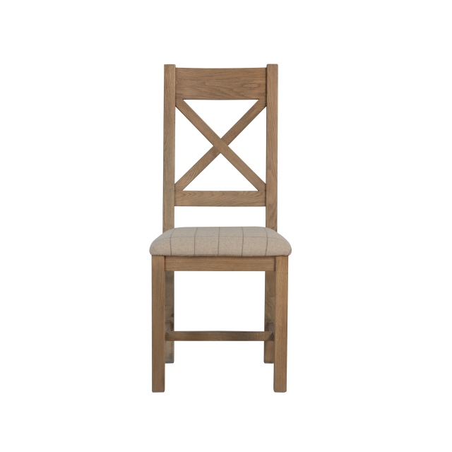 Cross Back Dining Chair Natural