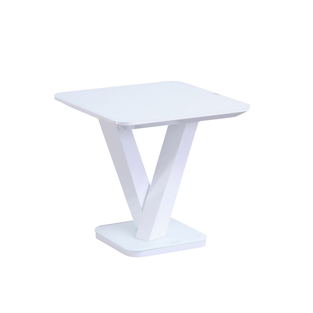 Cookes Collection Ralph Lamp Table White 1
