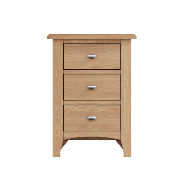 Cookes Collection Burnley 3 Drawer Bedside Cabinet 1