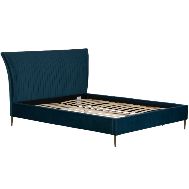 Cookes Collection Pleated Bedframe Teal 1