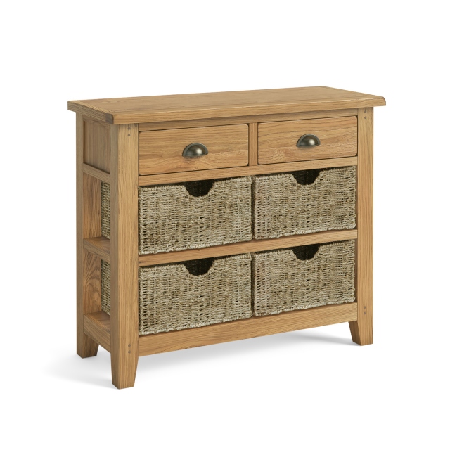 Marseille Console Table with Basket 1