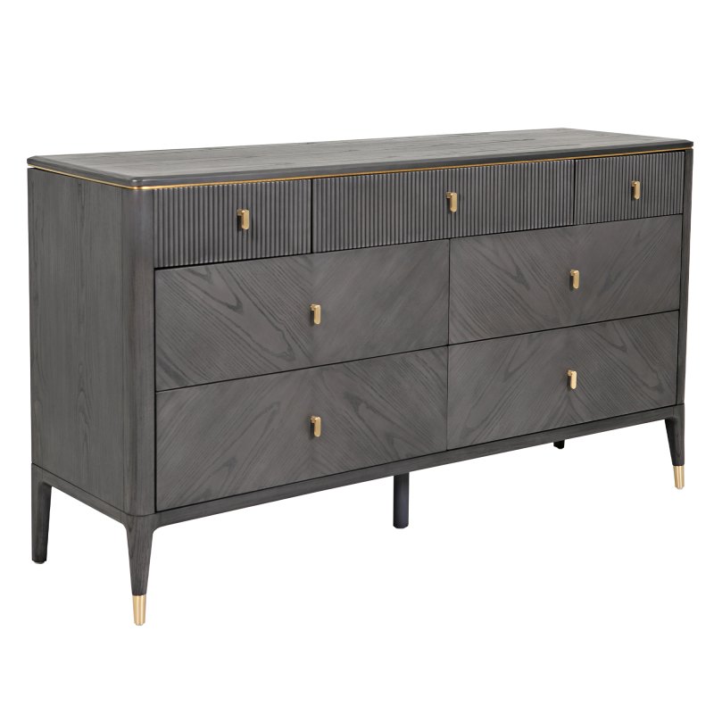 sachin and babi light blue dress Hampton 6 Drawer Dresser Chest - Painted Grey