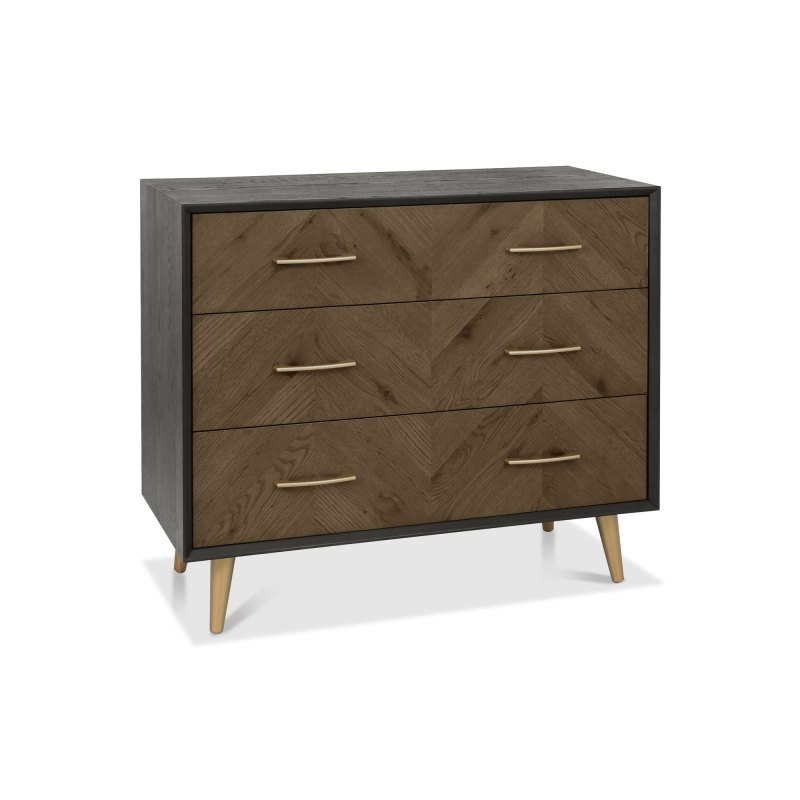 Sydney Fumed Oak Bedroom Sydney 3 Drawer Chest | Cookes Furniture Sydney Fumed Oak Bedroom Sydney 3 Drawer Chest | Cookes Furniture