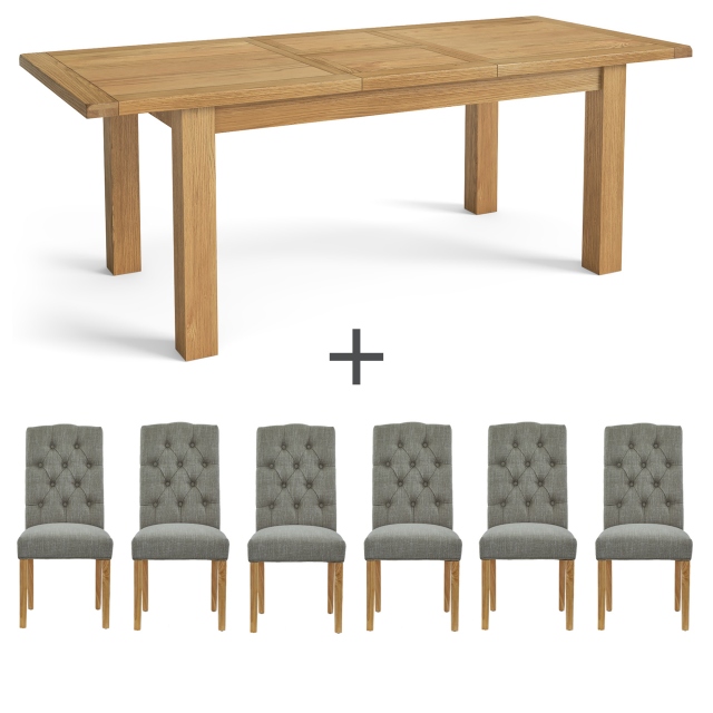 Marseille Extending Dining Table & 6 Chairs 1