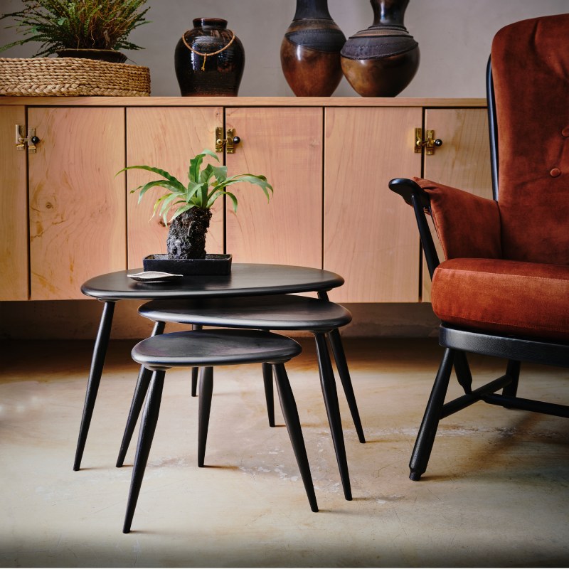 Originals Ercol Pebble Nest of Tables | Cookes Furniture Originals Ercol Pebble Nest of Tables | Cookes Furniture