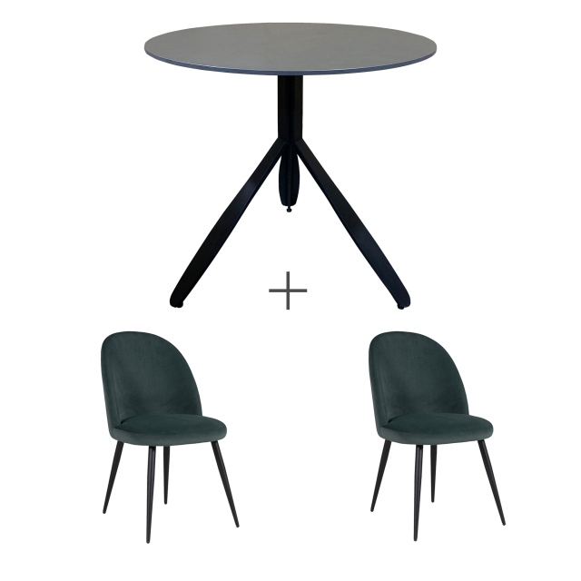 Kenzo Dining Table & 2 Chairs 1