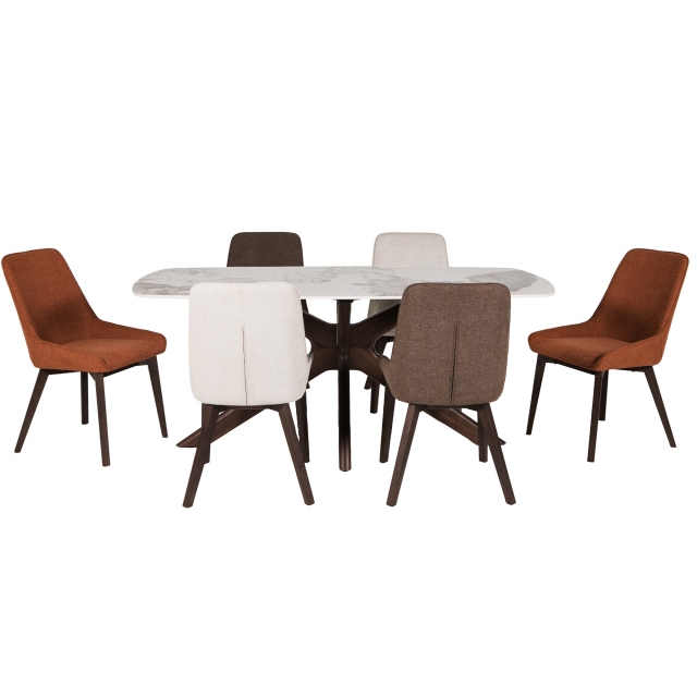 Amelia Dining Table & 6 Chairs 1