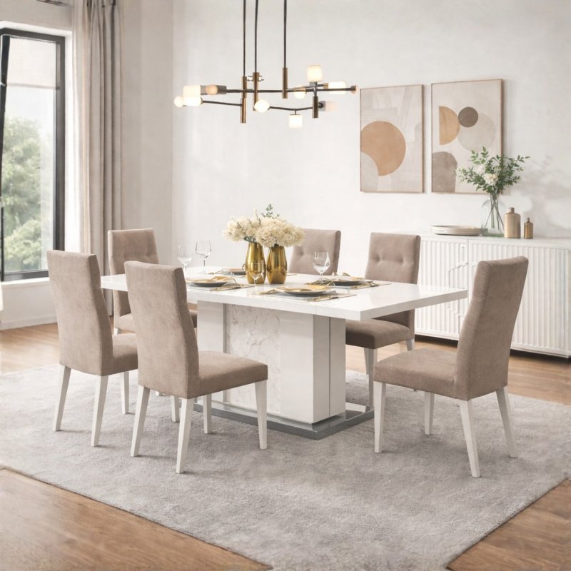 Alf Italia Canova 6 Chairs Dining Set 1