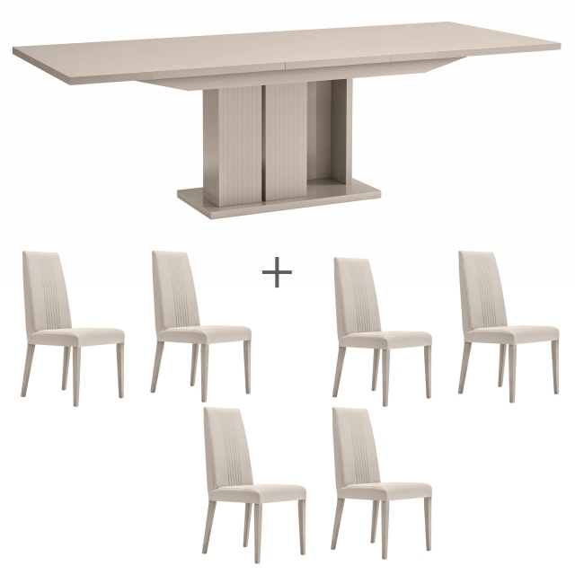 Alf Italia Claire Large Table & 6 Chairs 1