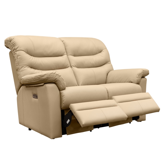 G Plan Ledbury 2 Seater Double Power Recliner Sofa with Headrest & Lumbar in Leather 1