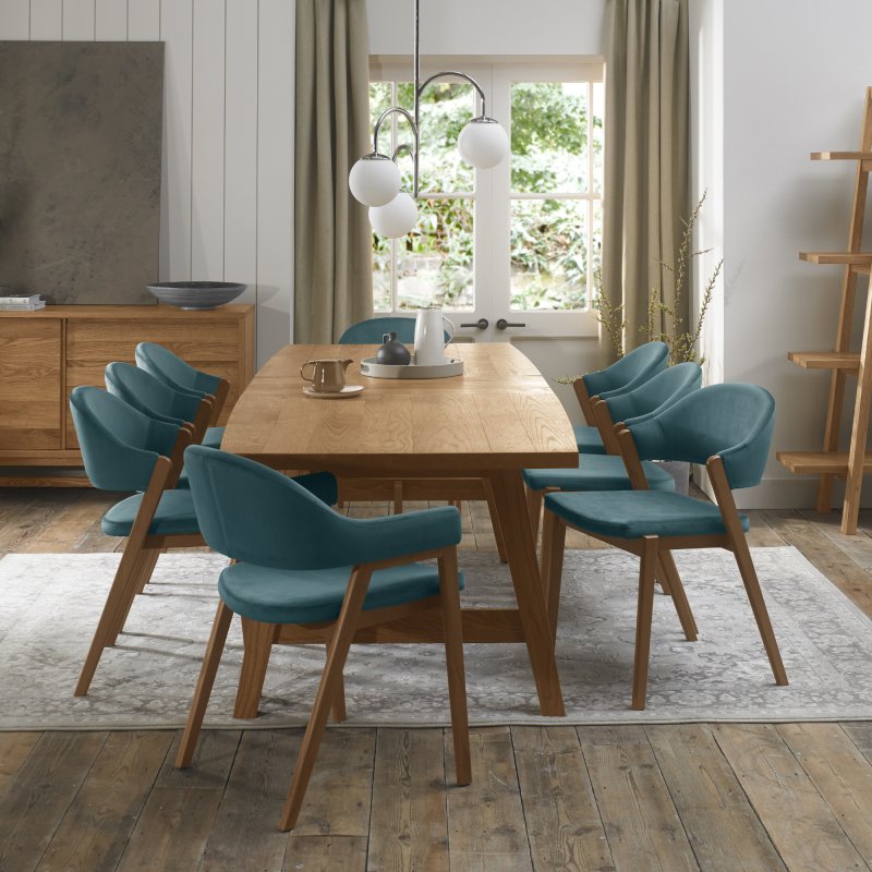 CLIFTON RUSTIC OAK Clifton Large Extending Dining Table Cookes Furniture