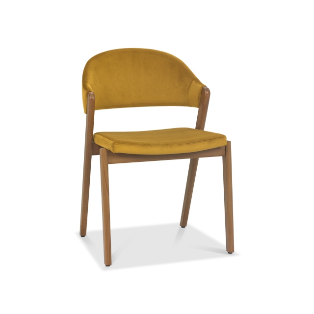 Clifton Upholstered Chair - Mustard 1