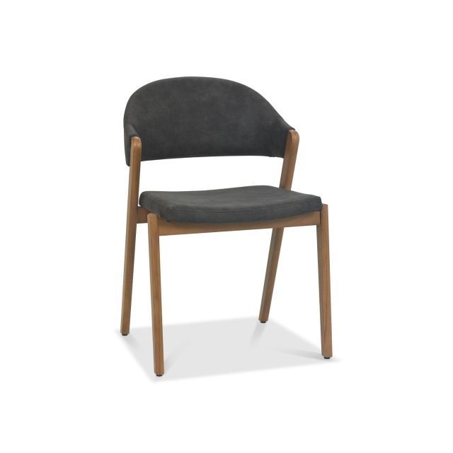 Clifton Upholstered Dining Chair - Dark Grey 1
