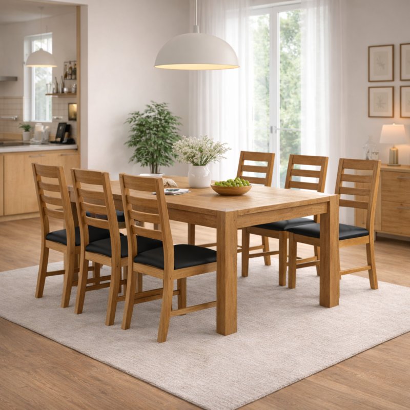 Bayonne Dining Set , 6 Chairs 1