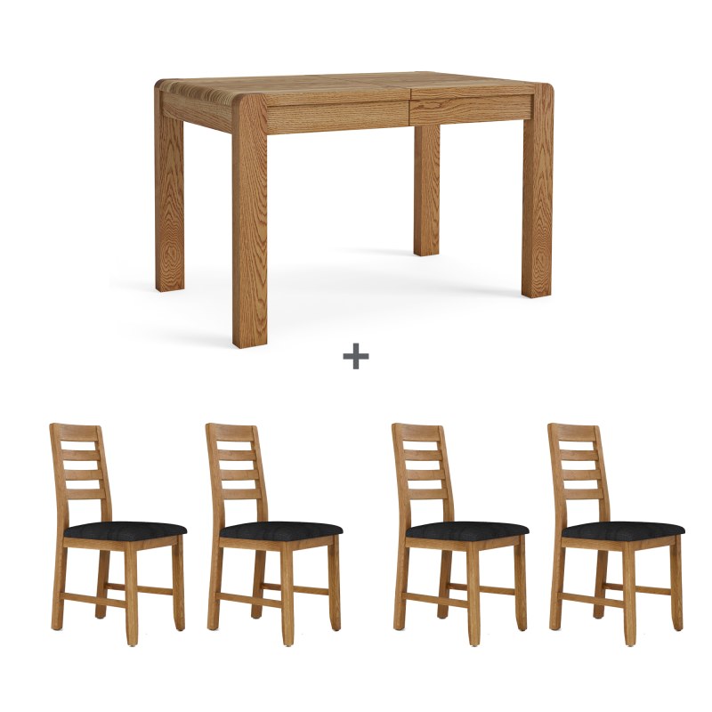 Bayonne Ext. Dining Table & 4 Chairs 1