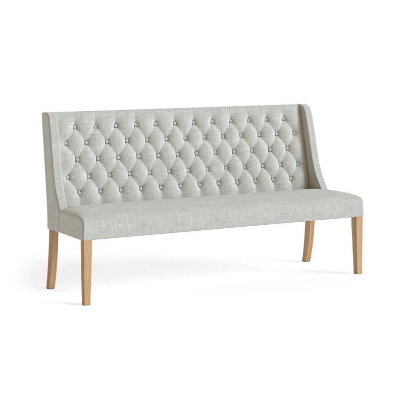 Belfort Button Back Dining Sofa - Beige 1