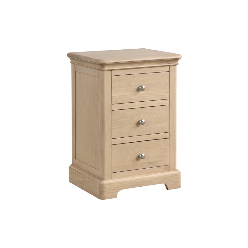 Linhay 3 Drawer Bedside - Oak 1