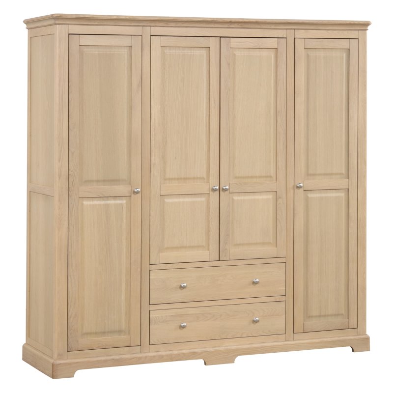 Linhay Quad Wardrobe - Oak 1