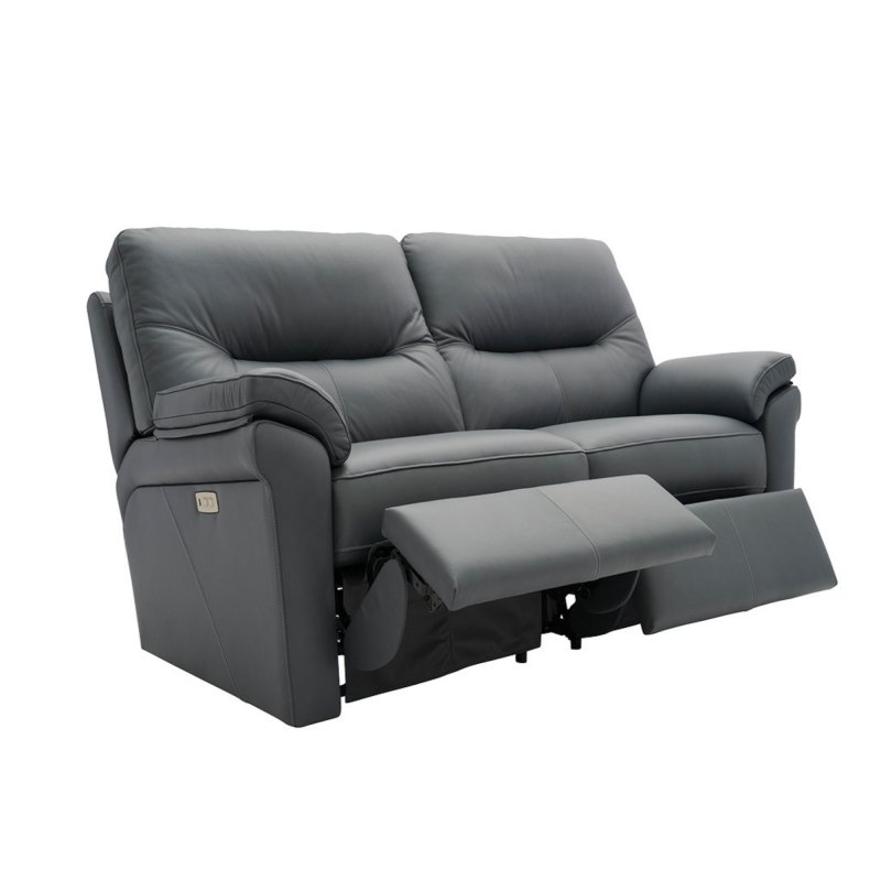 G Plan Seattle 2 Seater Double Recliner Sofa with Lumbar in Leather 1