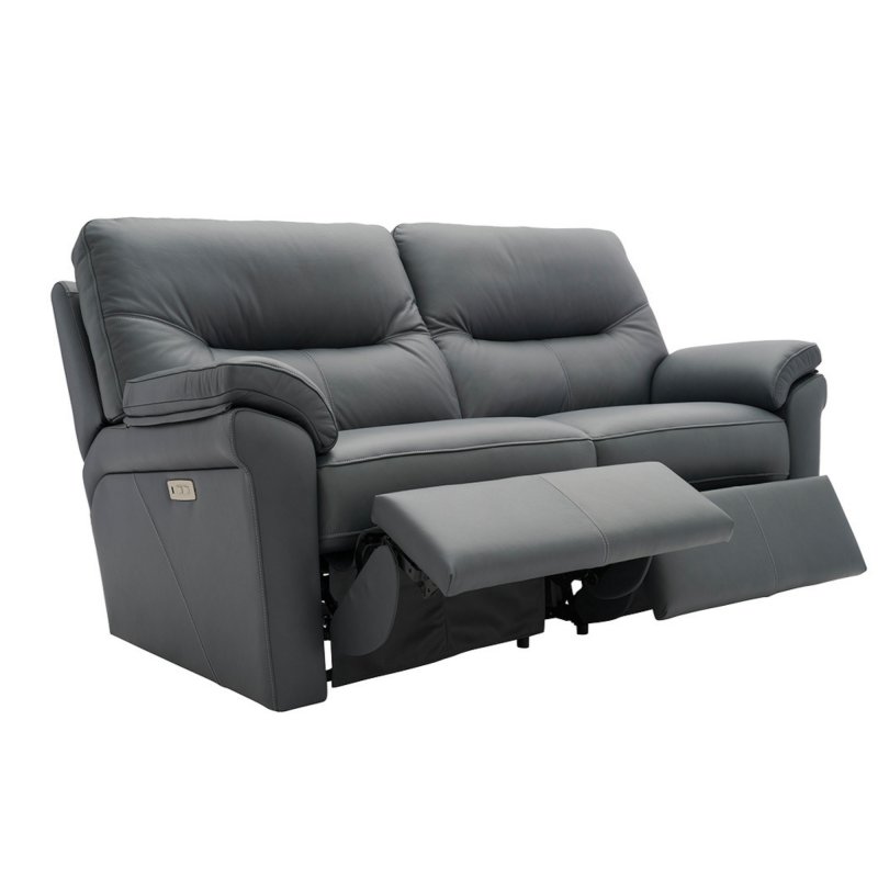 G Plan Seattle 2.5 Seater Double Power Recliner Sofa with Lumbar in Leather 1