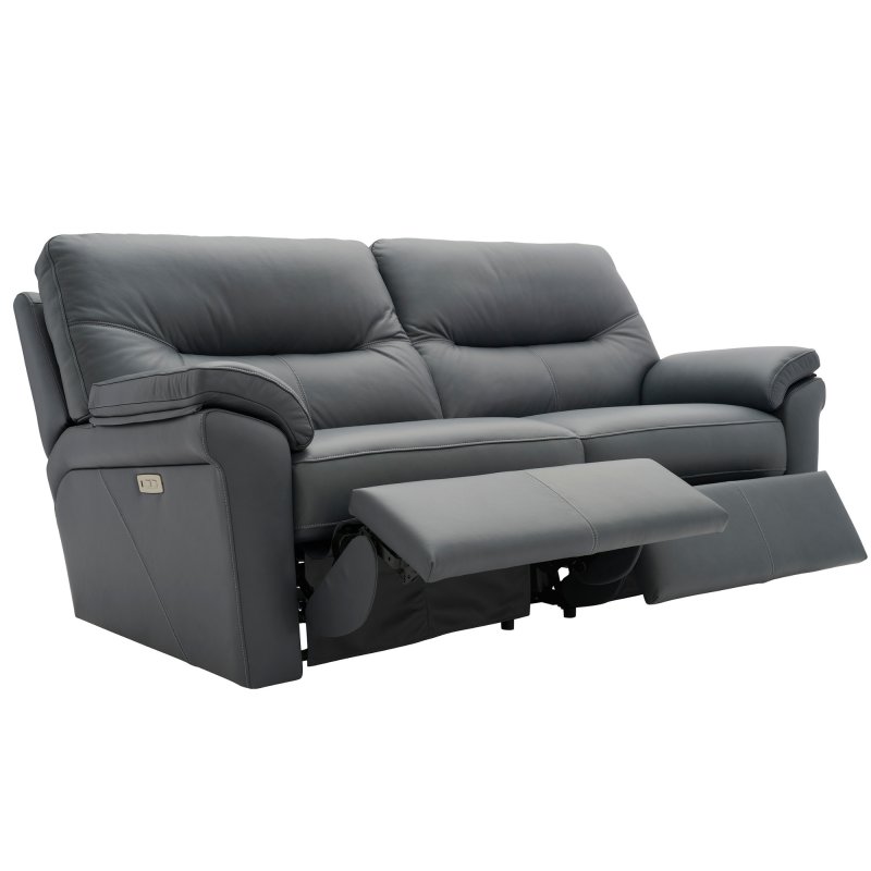 G Plan Seattle 3 Seater Double Power Recliner Sofa with Lumbar in Leather 1