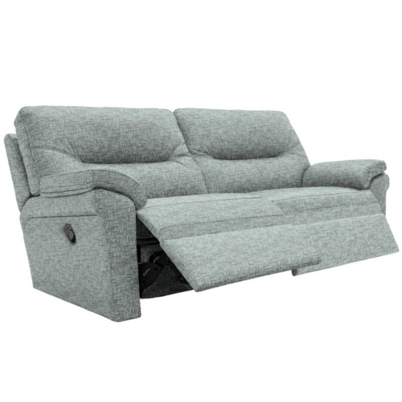 G Plan Seattle 3 Seater Double Manual Recliner Sofa with Heated Seats 1