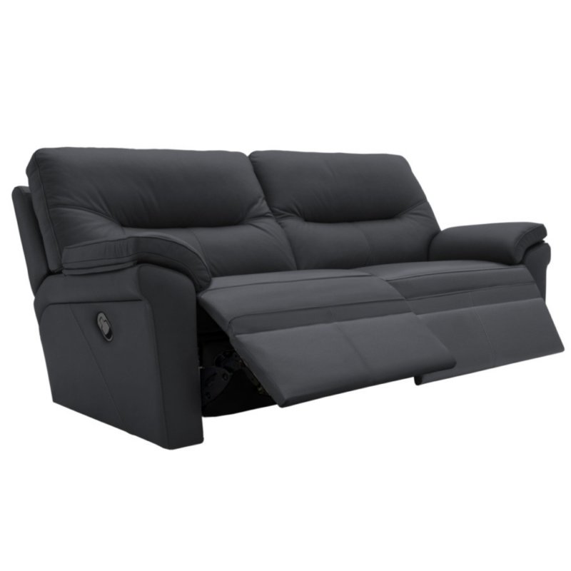 G Plan Seattle 3 Seater Double Manual Recliner Sofa with Heated Seats in Leather 1