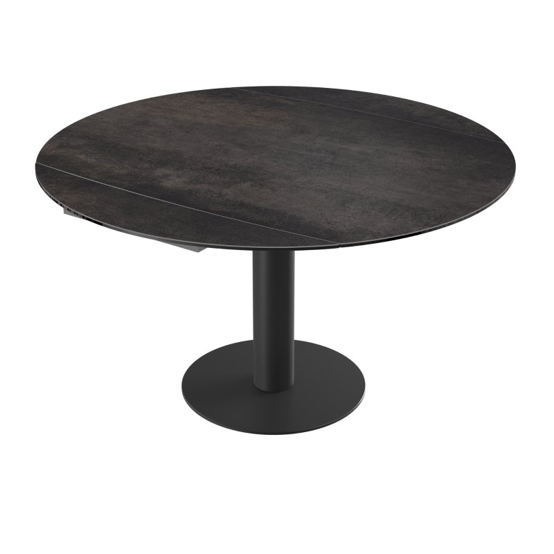 Luna Extending Dining Table - Dark Steel 1