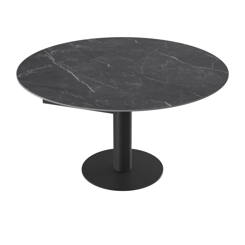 Luna Extending Dining Table - Marquina Marble 1