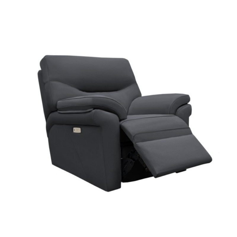 G Plan Seattle Power Recliner Armchair with Lumbar in Leather 1