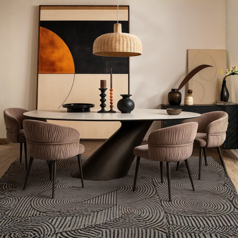 Willa Medium Dining Table & 4 Chairs 1